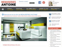 Tablet Screenshot of menuiseries-antoine.com